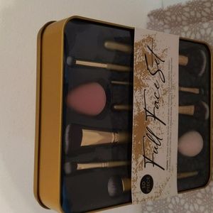 10 piece full face makeup brush set brand new